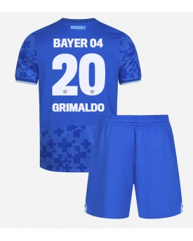 Billige Fotballdrakt Bayer Leverkusen Alejandro Grimaldo #20 Replika Tredjedraktsett Barn 2025-26 Kortermet (med bukser)